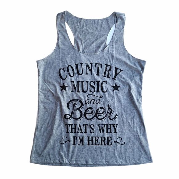 Country music and beer that’s why i’m here shirt - Picture 5 of 9